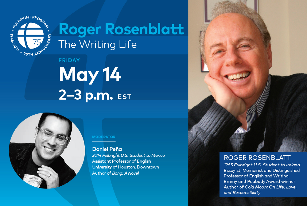 Roger Rosenblatt: The Writing Life promo graphic