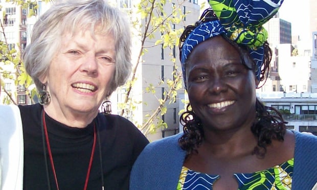 Dr. Margaret “Peg” Snyder with Kenyan Nobel Peace laureate Wangari Maathai