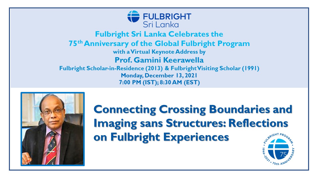 Promotional graphic for Fulbright Day: Sri Lanka